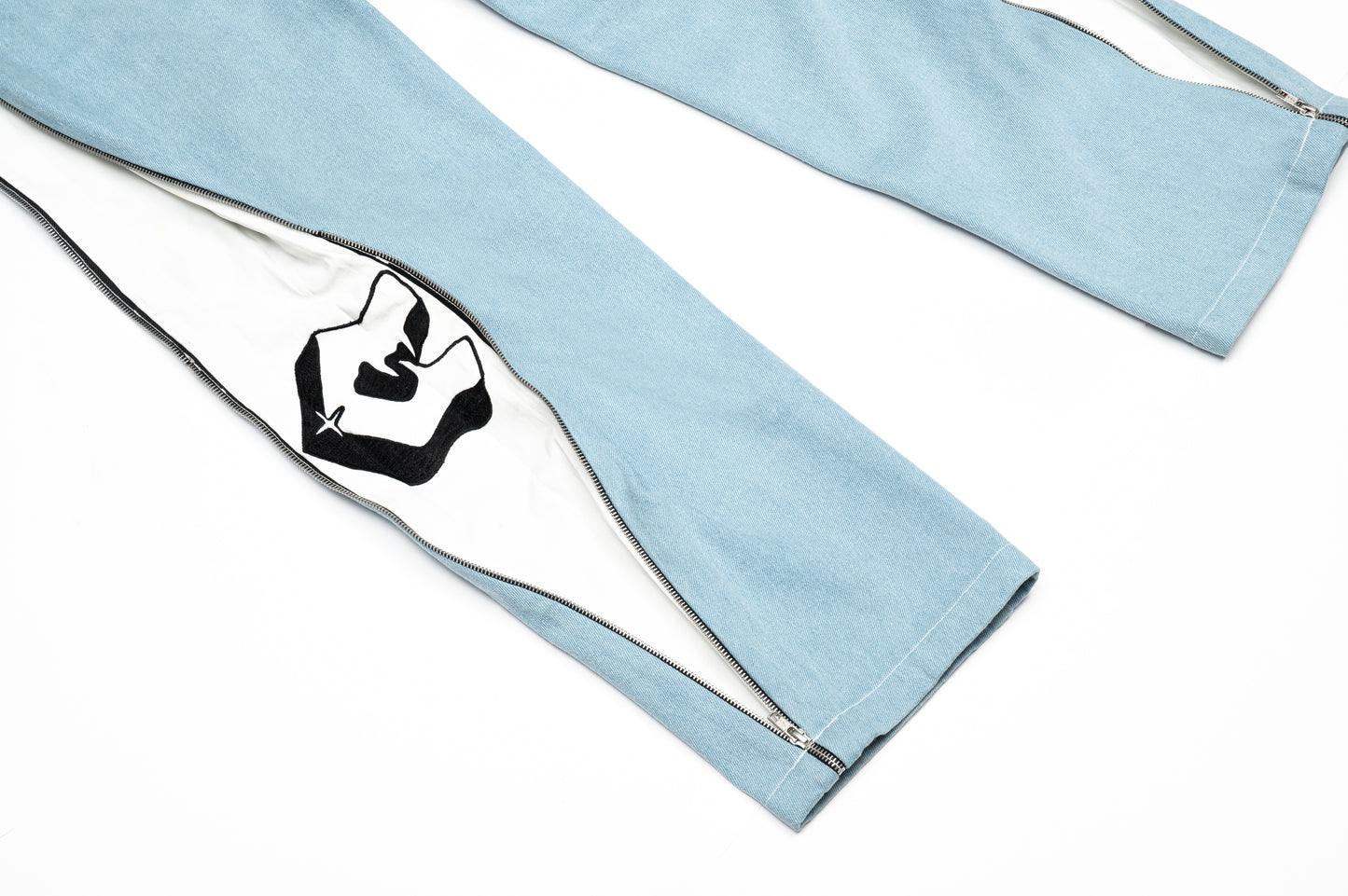 ZIP UP BAGGY DENIM