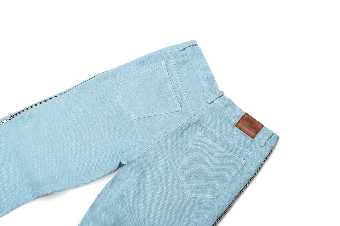 ZIP UP BAGGY DENIM