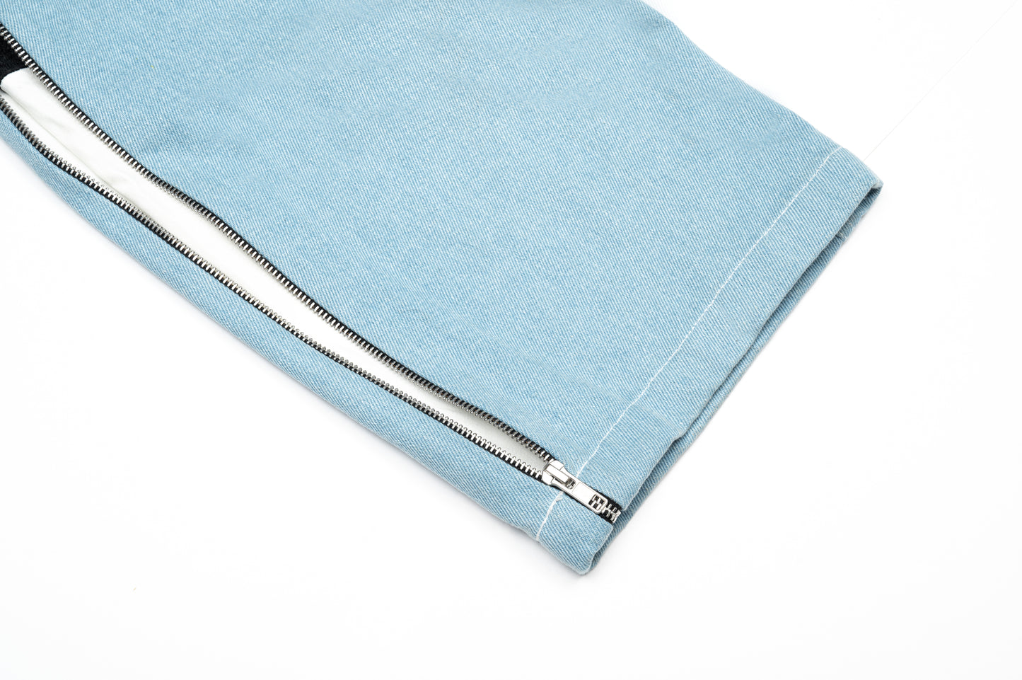 ZIP UP BAGGY DENIM