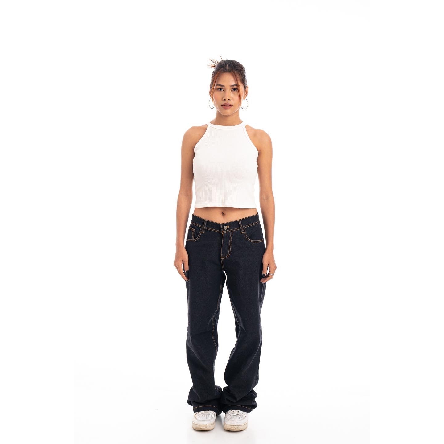 WHITE CAKE DENIM (BACK PRINT)