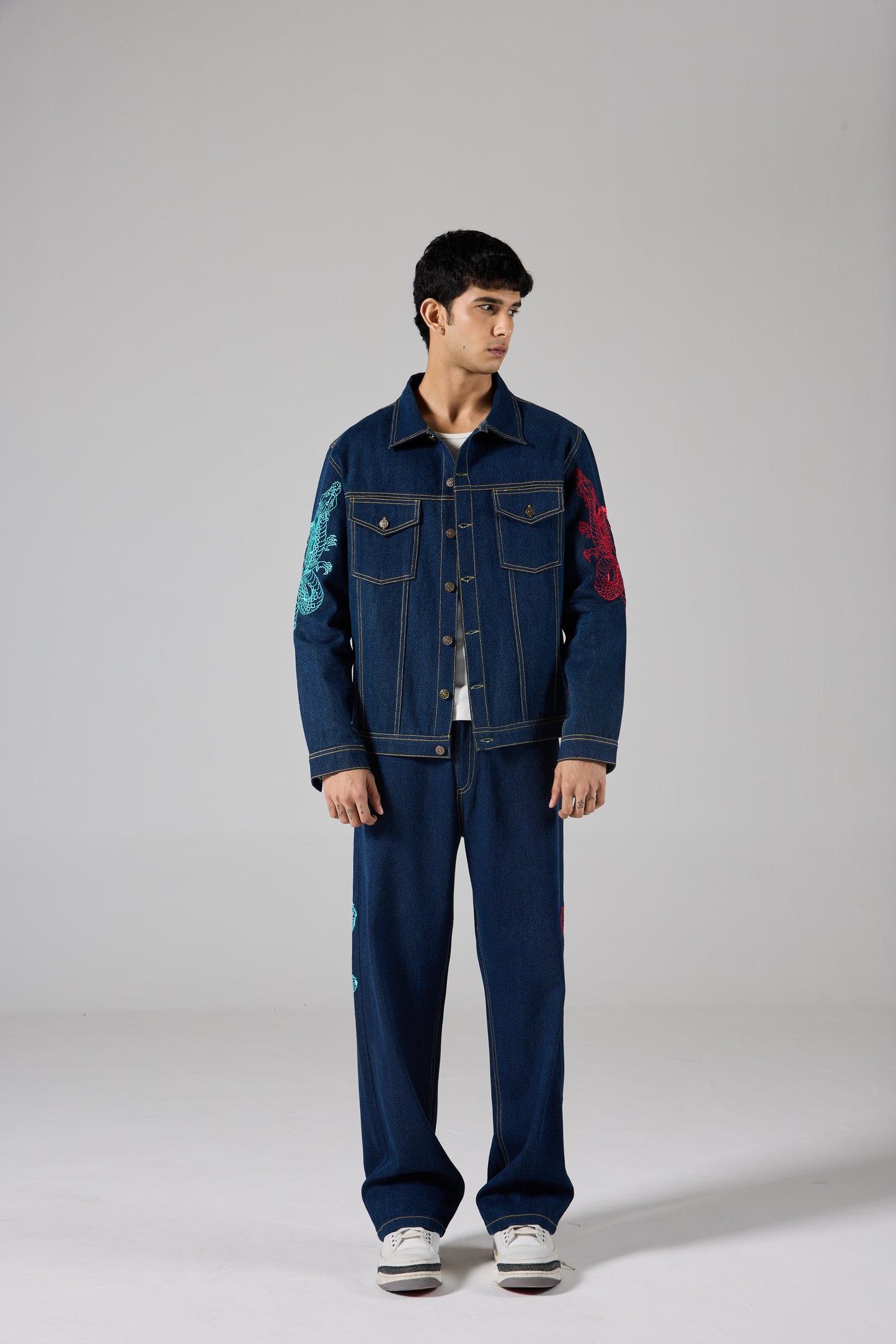 DUAL DRAGON DENIM JACKET