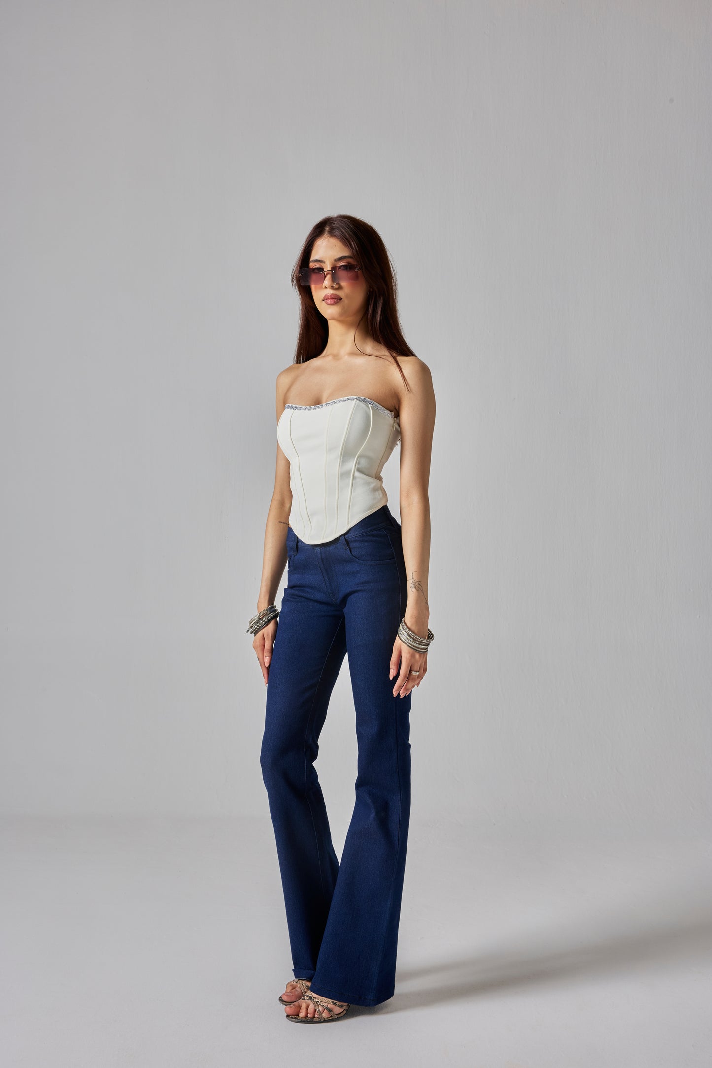 DIAMOND LOW WAIST DENIM
