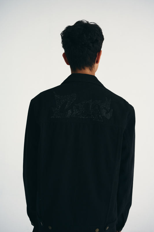 NOIR RHINESTONE JACKET